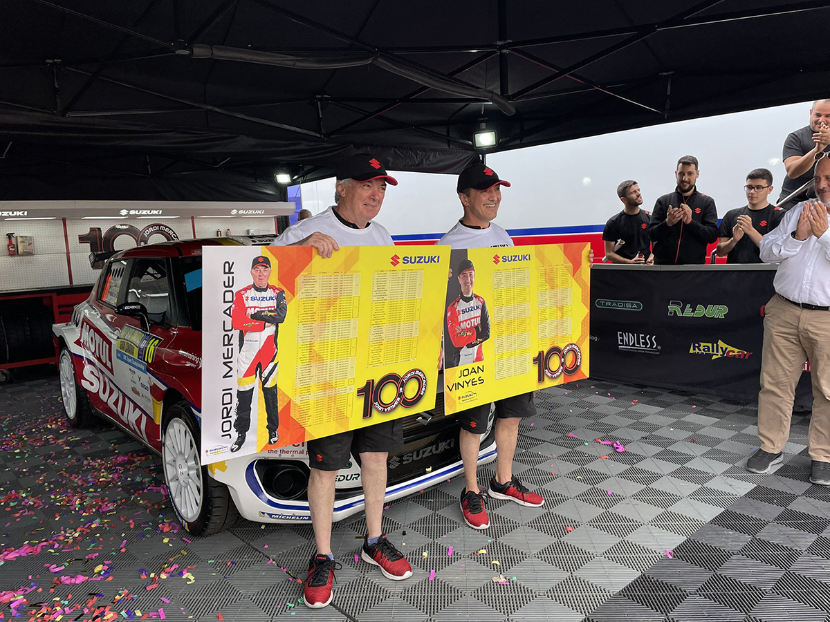 Vinyes-Mercader, 100 rallys pilotando un vehículo del equipo Suzuki Ibérica.